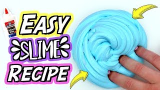 HOW TO MAKE SLIME For Beginners NO FAIL Easy DIY Slime Recipe [upl. by Early]