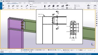 Tekla 2021 Tutorial 11  Connection with Example [upl. by Phipps]