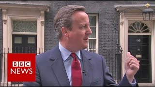 David Cameron sings to himself after announcing resignation date  BBC News [upl. by Clapp]