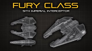 Star Wars Fury Class Sith Imperial Interceptor  Ship Breakdown [upl. by Ecinnahs]