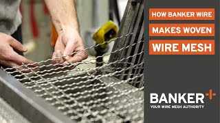 How Banker Wire Makes Woven Wire Mesh [upl. by Ahsilrac67]