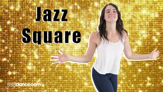 How to do a Jazz Square  Beginning Jazz Steps  YouDancecom [upl. by Atalanta973]