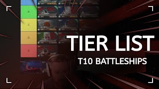 WOWS Best T10 Battleships  Tier List [upl. by Amethist850]