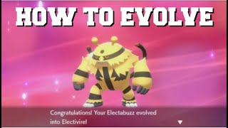 HOW TO EVOLVE ELECTABUZZ INTO ELECTIVIRE IN POKEMON SWORD AND SHIELD WHERE TO FIND ELECTIRIZER [upl. by Yednarb]