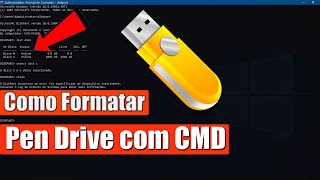 Como Excluir Partições Secundarias do Pen Drive Usando o CMD [upl. by Hoxsie]