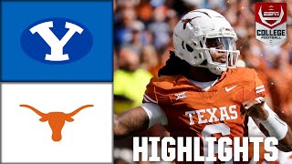 BYU Cougars vs Texas Longhorns  Full Game Highlights [upl. by Sadick284]