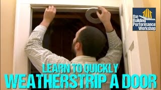 How to Weatherstrip Doors DIY Home Improvement [upl. by Nodanrb767]