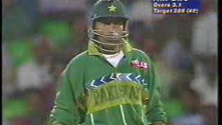 first ten overs pakistan batting 1996 world cup vs india [upl. by Eleets468]