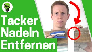 Heftklammern Entfernen ✅ULTIMATIVE ANLEITUNG Wie Tackernadeln amp Tackerklammern mit Enthefter Lösen [upl. by Adneram]