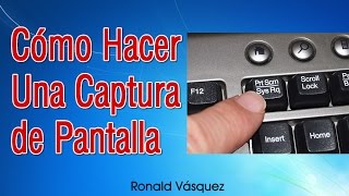 Como hacer una Captura de Pantalla en PC o Laptop [upl. by Mohsen]