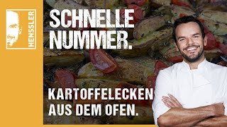 Schnelles Kartoffelecken aus dem OfenRezept von Steffen Henssler [upl. by Nosoj]