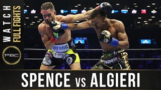 Spence vs Algieri FULL FIGHT April 16 2016  PBC on NBC [upl. by Turoff496]