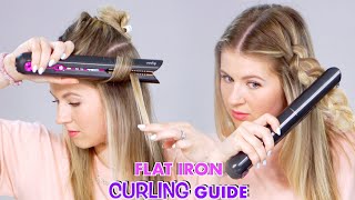 How To Curl Hair With a Flat Iron [upl. by Tamarra371]