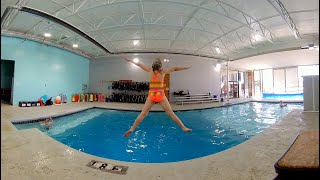 Jumping into the Swimming Pool in 3D [upl. by Ettinger]