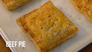 EASY BEEF PIE RECIPE PUFF PASTRY PIE [upl. by Brandice]