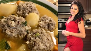 Cooking With Me How to Make the Best Albóndigas Mexican Meatball Soup [upl. by Eyahs]