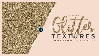 GLITTER PHOTOSHOP TUTORIAL Basic Glitter Texture [upl. by Nalaf]