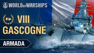 Armada in 90 seconds Gascogne  World of Warships [upl. by Inness]