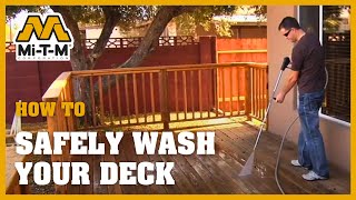 How To Properly Pressure Wash A Deck [upl. by Notliw]