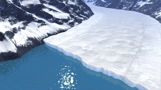 Animation How a Glacier Melts [upl. by Antonina600]