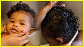 HOW TO COCONUT OIL TREATMENT FOR BABYS HAIR [upl. by Vasily]