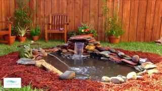 How to Add a Small Waterfall to Your Pond [upl. by Ahtnicaj]