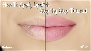 How To Apply Lipstick Tutorial  5 Easy Steps  Liquid Lipstick [upl. by Hofmann686]