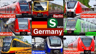 S Bahn  Commuter trains in Germany [upl. by Siuqcram943]