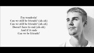 Justin Bieber  Friends Lyrics [upl. by Crotty410]