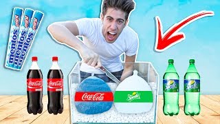 EXPERIMENTO COCA COLA Y SPRITE VS MENTOS [upl. by Gabie]