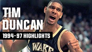 Tim Duncan highlights NCAA tournament top plays [upl. by Asseral]