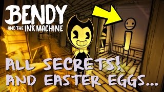 BENDY AND THE INK MACHINE  All Secrets and Easter Eggs Chapter 1 amp 2 [upl. by Laith678]