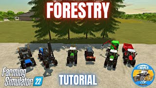 GUIDE TO FORESTRY  Farming Simulator 22 [upl. by Gualterio]