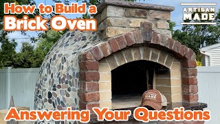 Frequently Asked Questions About building My Brick Oven  How to build a brick oven  DIY Pizza Oven [upl. by Ennovihs494]