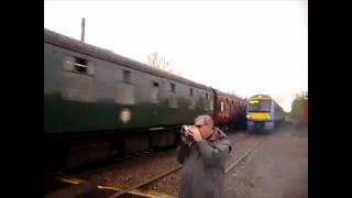 Train Spotter Almost Killed by High Speed Train [upl. by Jacquenette]