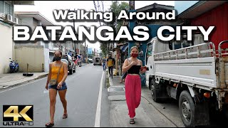 BATANGAS CITY Philippines  Walking Tour 4K [upl. by Aynos587]