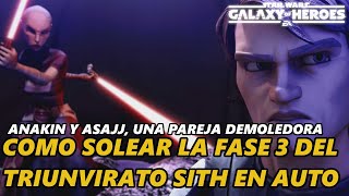 Como SOLEAR la Fase 3 del Triunvirato Sith en AUTO  Star Wars Galaxy of Heroes [upl. by Sekofski]