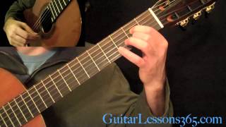 Recuerdos de la Alhambra Guitar Lesson Pt2  Francisco Tarrega  A Major Section [upl. by Odlanyar523]