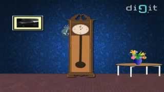 Hickory Dickory Dock  Animated Nursery Rhymes amp Songs For Kids [upl. by Ahsatsana]