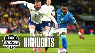 England vs Brazil International Friendly Highlights  FOX Soccer [upl. by Anividul645]