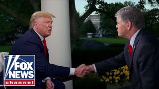 Trump talks impeachment fallout on Hannity  FULL INTERVIEW [upl. by Ylrebma573]