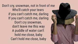 SNOWMAN lyrics SIA [upl. by Anana295]