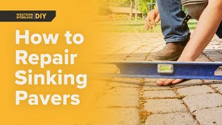 How to Repair Sinking Patio Pavers [upl. by Richara]