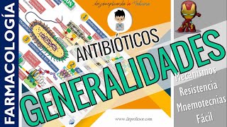 ANTIBIÓTICOS GENERALIDADES CLASIFICACIÓN  MNEMOTECNIAS  FARMACOLOGÍA  P1 [upl. by Paul186]