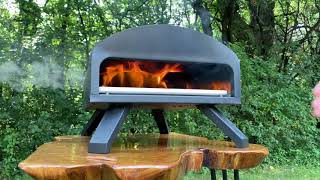 Bertello Outdoor Pizza Oven  Using Wood and Charcoal [upl. by Tterej]