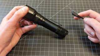 How to Charge a Tactical Flashlight [upl. by Ztnahc]