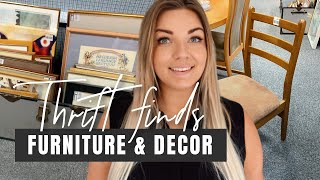 Come Thrifting With Me  Charity Store Home Decor amp Furniture Thrift Haul UK 2021  Louise Henry [upl. by Anohs648]