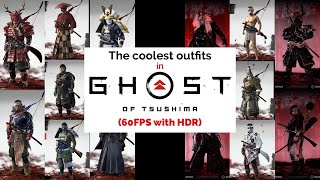 The coolest outfits in Ghost of Tsushima 60FPSHDR on PS5 [upl. by Grew370]