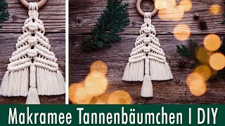 Makramee Tannenbaum I DIY I Kleiner Wandbehang für Weihnachten [upl. by Folsom962]