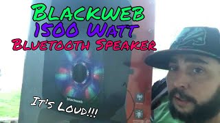 Blackweb 1500 Watt BlueTooth Speaker Review [upl. by Naesal]